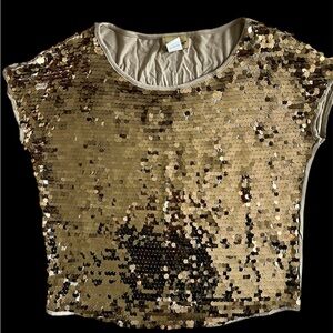 Gold sequins blouse